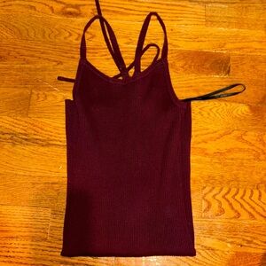 Plum body con knee length dress